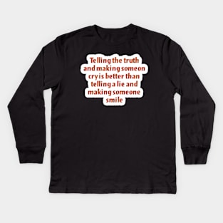 Making someone smile Kids Long Sleeve T-Shirt